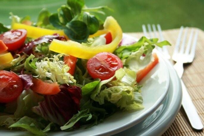 zeleninový salát pro hubnutí na správnou výživu