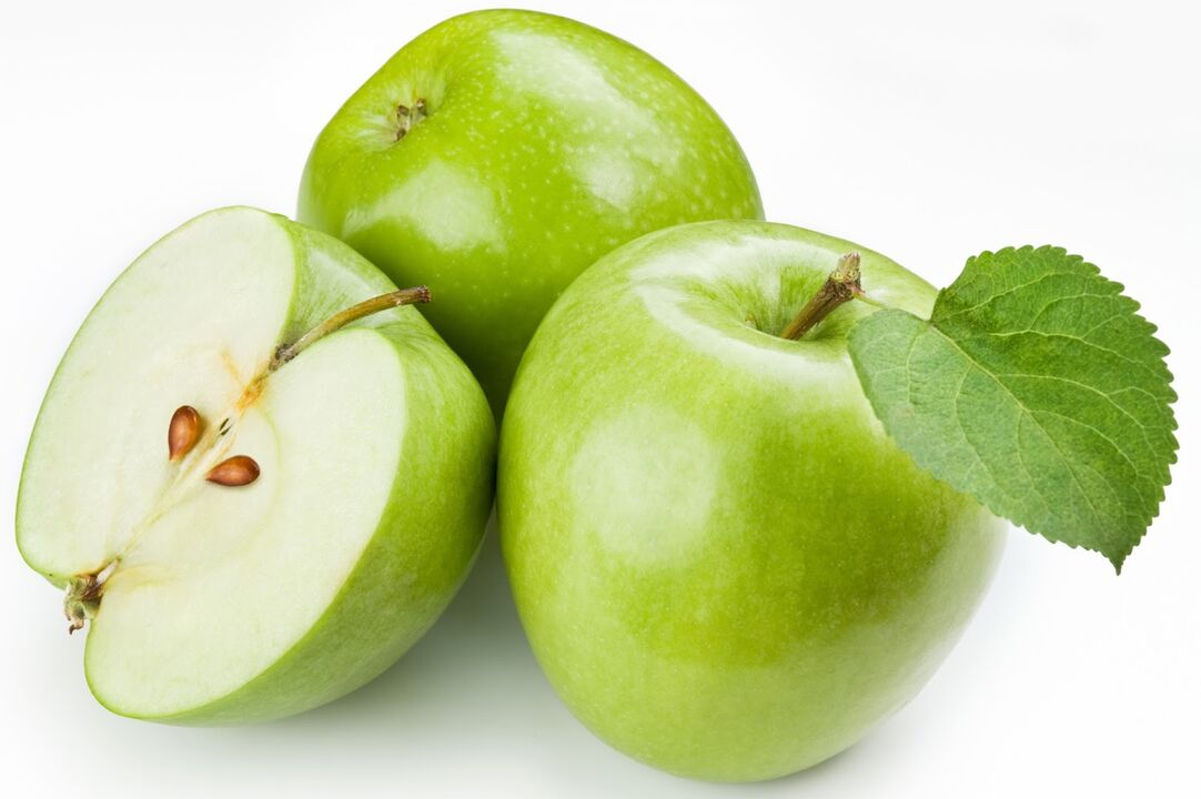 Jablka mohou být zahrnuta do stravy postního dne na kefíru