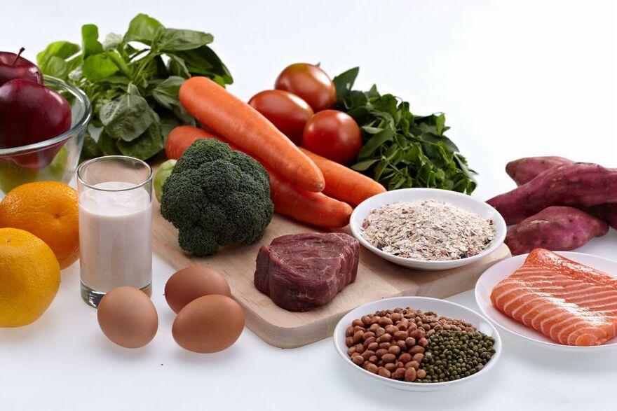 Zdravé potraviny zahrnuté v dietních menu pro hubnutí